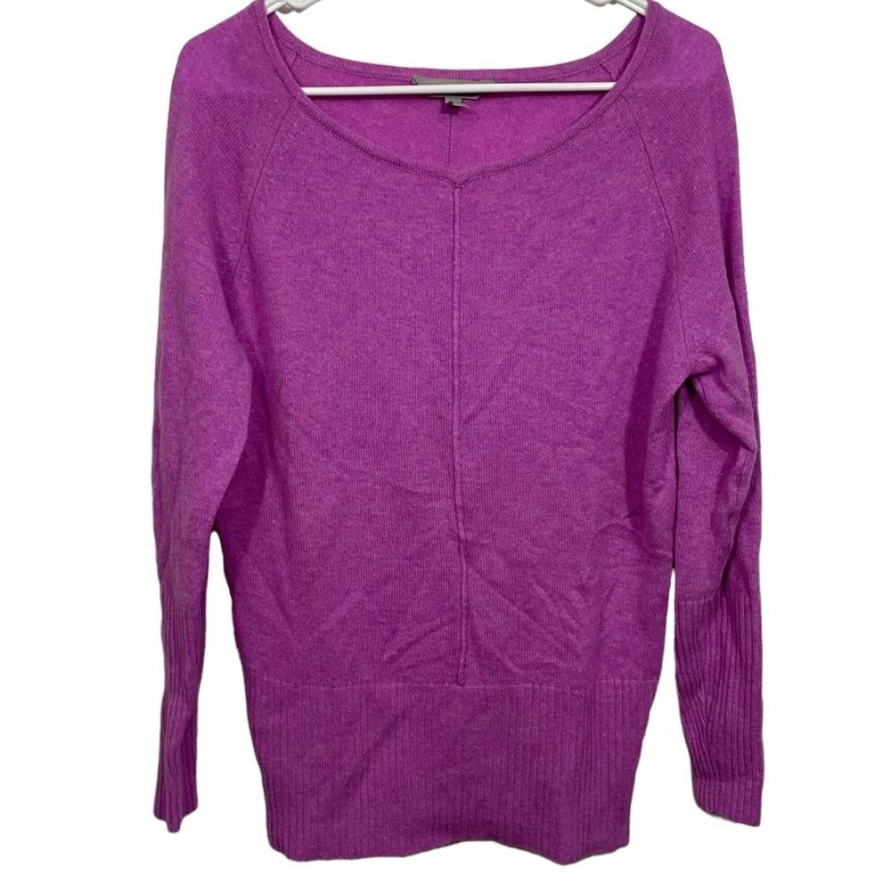 Athleta Purple Cashmere Crewneck Lightweight Sweater